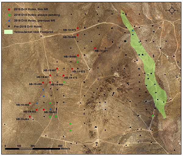 Location of new holes at North Bullfrog, Nevada